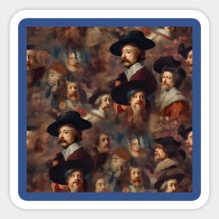 Rembrandt Paintings Mashup Sticker